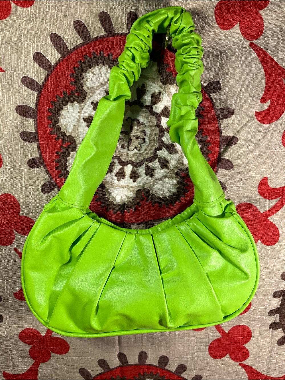 Small Lime Green Hobo purse! Flexible & super cute for a pop of color